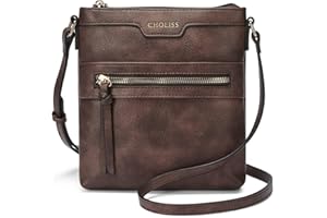 CHOLISS Large Crossbody Bags for Women, Medium Size Purses for Women with Vegan Leather