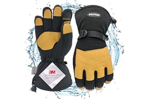 MSUPSAV Winter Gloves - Waterproof Snowboard & Ski Gloves for Cold Weather - Fits Men & Women - Winter Warm Gifts