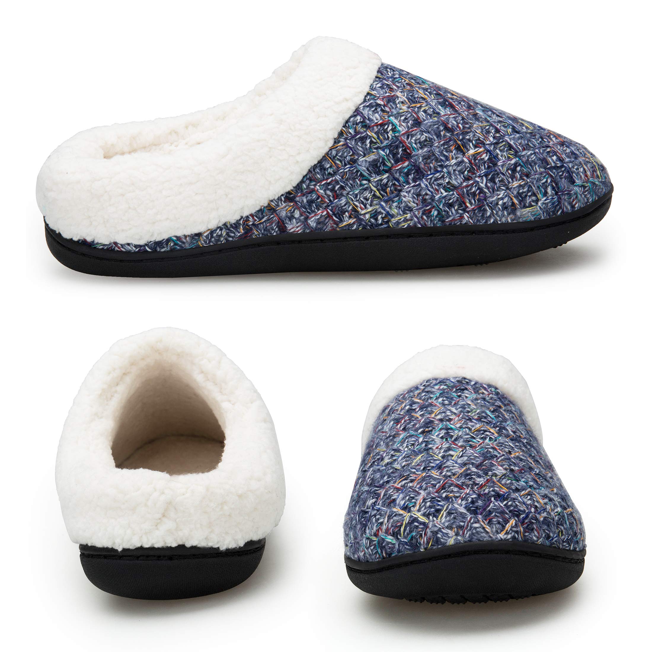 EAST LANDER Women’s Memory Foam House Slippers Washable Anti-Slip Slippers Indoor ShoesELMT002-W3-S