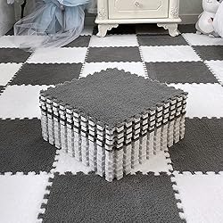 easycustomerlee 12pcs Interlocking Carpet Shaggy