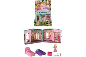 Mattel Universal Pictures’ Wicked So Popular Dorm Small Doll Playset with 3 Play Spaces & 9 Accessories, Inspired by The Movie