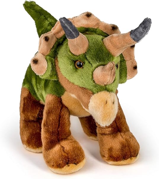orange triceratops plush