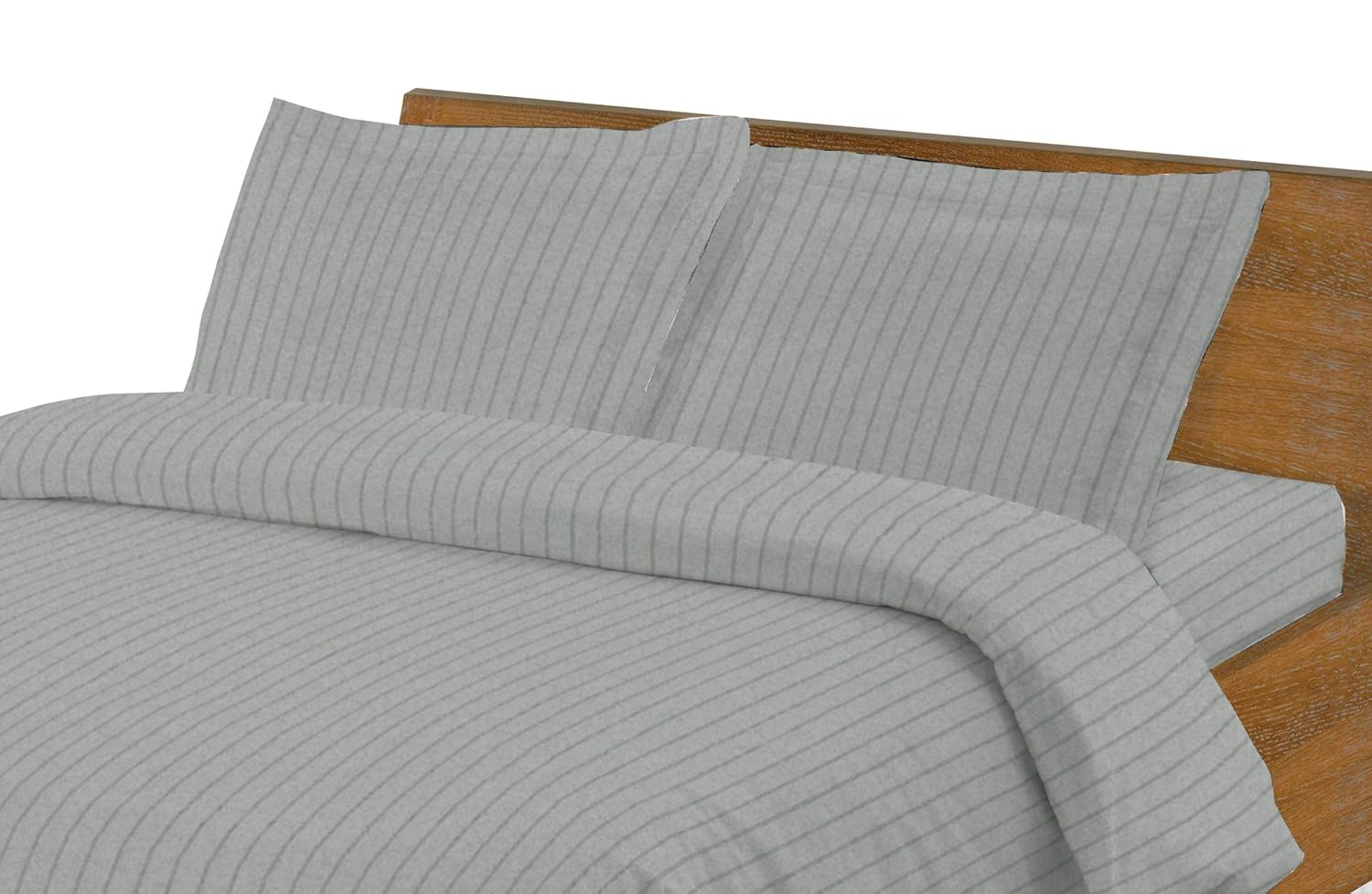 Dormisette Luxury German Flannel Duvet Cover & Shams Set, 3 Piece (King