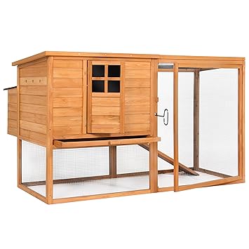 Best Choice Products 66 Wooden Chicken Coop W Outdoor Run Nesting