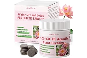 NEXALO RITHU Aquatic Plant Fertilizer for Water Lily and Lotus,Water Lily Fertilizer Tablets-Fish Friendly,LotusFertilizer- Supports Lily and Lotus Blooming & Root Growth,Pond PlantFertilizer-100 Tablets