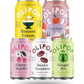 Prebiotic Soda Crisp Apple, Banana Cream, Cherry Vanilla, Doctor Goodwin, Ginger Ale, Prebiotic Soft Drinks, Supports Digestive Health &amp; Gut Health, Plant Fiber, Low Calorie, Low Sugar, Vegan |6-Pack| bundled by OMNICOAST GOODS, OCG