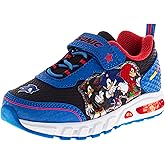 Boys Character Shoes Light Up Shoes LED Athletic Shoes for Boys Sonic MonsterJam Spiderman Mickey Paw Patrol Toy Story TMNT Sneakers for Kids (Sizes: 5-10 Toddlers / 11-12 Little Kid)