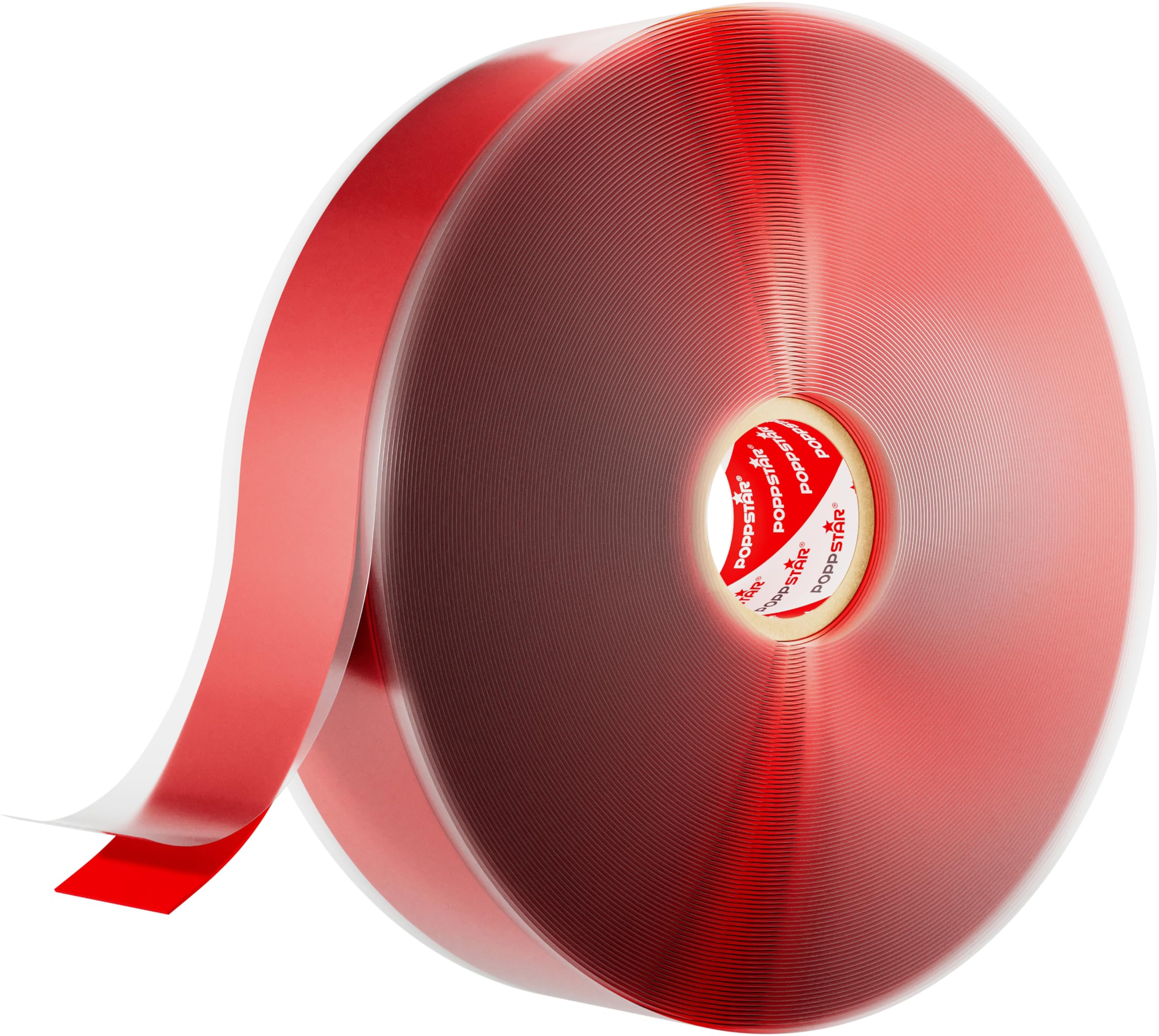 POPPSTAR Self-Fusing Silicone Band, Silicone Tape, 11m x 25mm, Sealing & Insulating Strip (water-tight, air-tight), red, 1 Roll