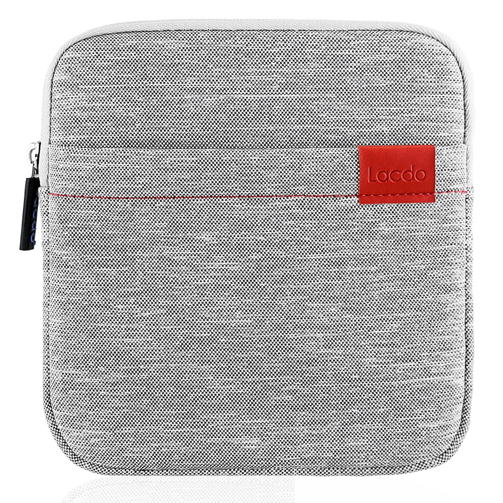Lacdo Shockproof External CD DVD Hard Drive Sleeve Bag Pouch for Burner Player Writer Blu-Ray Apple USB SuperDrive, VersionTech/Asus/Dell/LG/HP Portable Protective Storage Carrying Case, Gray