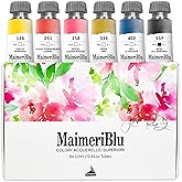 MaimeriBlu, Jenna Rainey Artist Set, Watercolor Paint, 12ml, 6 Tubes &ndash; Professional Watercolor Painting Supplies