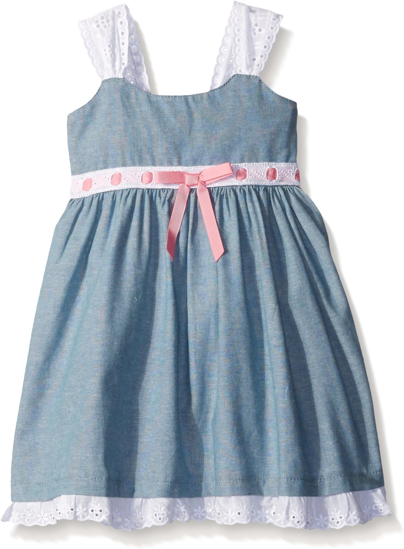 blueberi boulevard halter dress Baby Girls Floral Border Sundress has-complimentary-gift