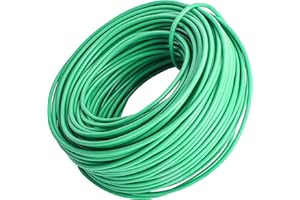 YMHB 120 Feet Green Soft Twist Tie Tomato Plant Tie, Garden Wire Green Twist Garden Ties for Supporting Plants and Home Organizing