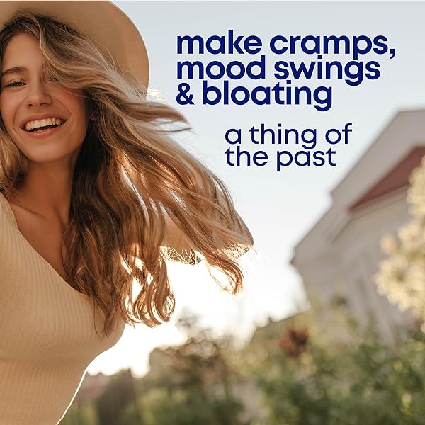 HER OWN PMS, SUPPORTS PMS SYMPTOMS, PROMOTES POSITIVE MOOD, NATURAL HORMONE BALANCE, HELPS RELIEVE CRAMPING, HOT FLASHES MENOPAUSE RELIEF, GLUTEN AND SOY FREE, VEGAN, 30 CAPSULES, 30 SERVINGS