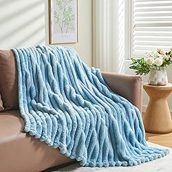 NEWCOSPLAY Super Soft Throw Blanket Blue Premium