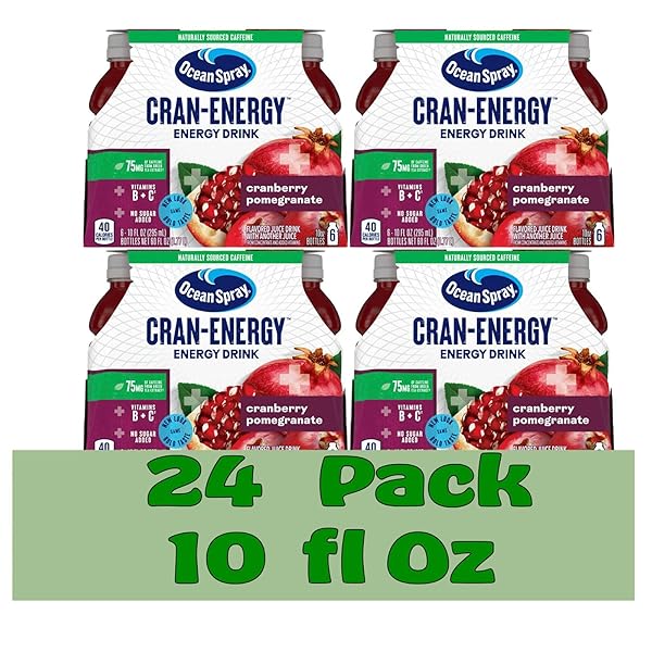 OCEAN SPRAY ENERGY CRAN-POMEGRANATE JUICE DRINK 10 FL...