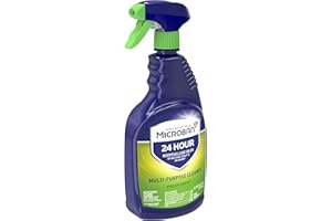 Microban 24 Hour Multi-Purpose Cleaner, Sanitizing and Disinfectant Spray, Fresh Scent, 22 Ounce (Pack of 2)