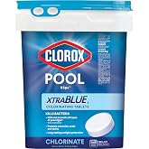Clorox Pool&amp;Spa XTRABLUE 3&rdquo; Chlorinating Tablets, Individually Wrapped, Kills Bacteria &amp; Stops Algae (35 LB)