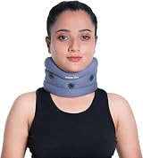 Wonder Care Soft Cervical Collar Adjustable Neck Support Grey Medium view 6