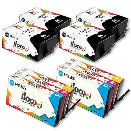 Ilooxi Ersatz für HP 934 935 Druckerpatronen 934XL 935XL Hohe Kapazität Komp. für HP Officejet Pro 6830 6820 6230 6812 6815 6