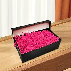 2LB Fluorescent Fuchsia Crinkle Cut Paper Shred