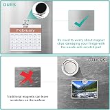 Skaaisont 10 Pcs Magnetic Clips Anti-Scratch Fridge Magnets Silver view 4