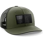 Tactical Pro Supply Leather Flag Patch Snapbacks Hat for Men and Women