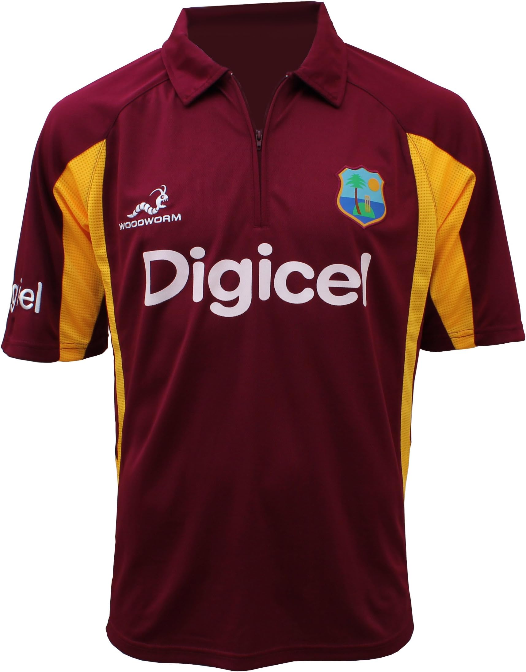 Woodworm Official West Indies Cricket ODI One Day Replica Shirt Ladies S