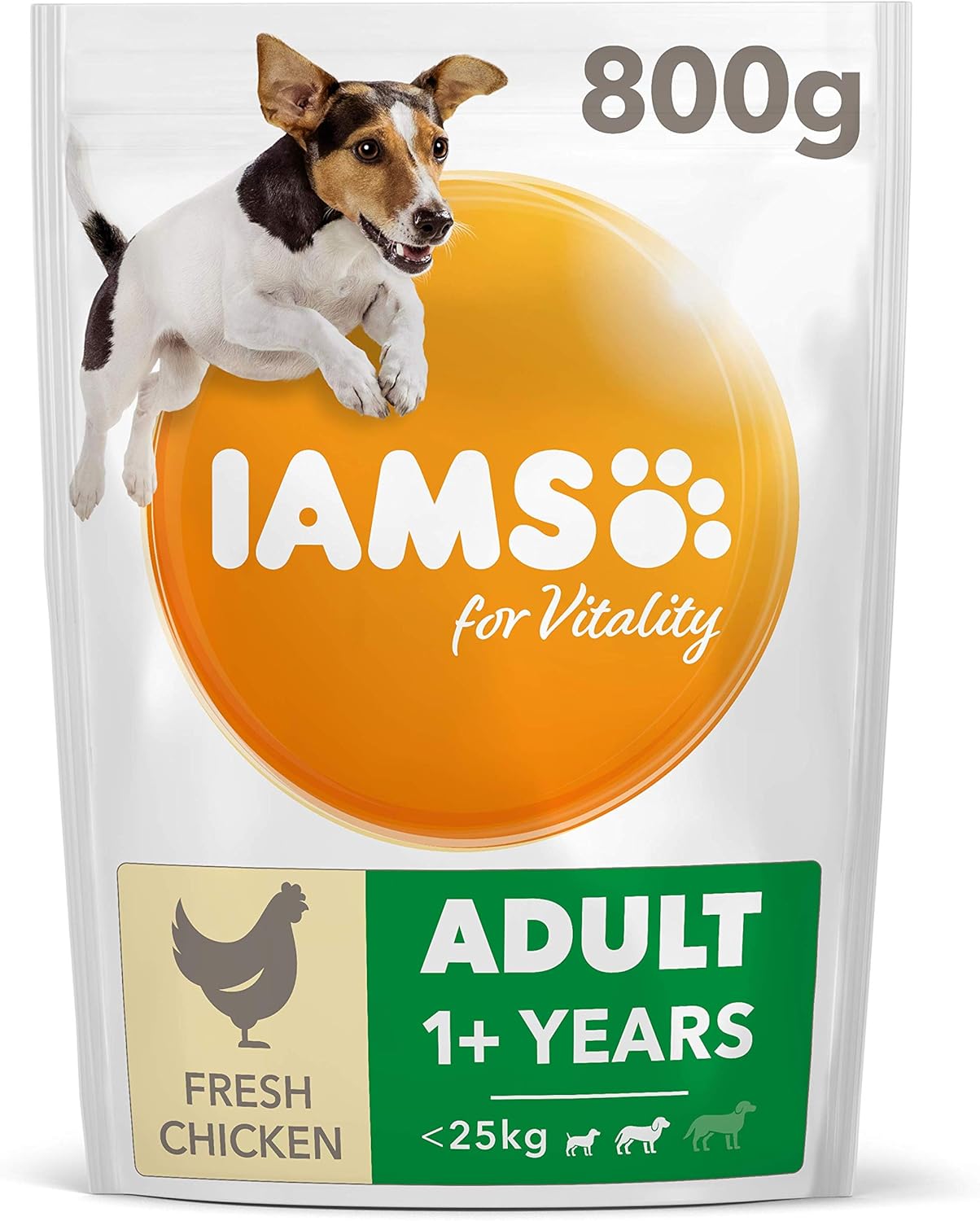 Iams For Vitality Small & Medium Adult Dog Food with Fresh Chicken
