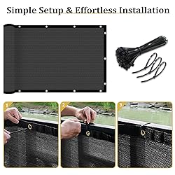 Shade&Beyond 3'x240' Dark Grey Privacy Screen