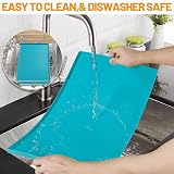 Hubulk Dog Feeding Mat 100% Silicone 19x12 Green Non-Slip Dishwasher Safe view 7