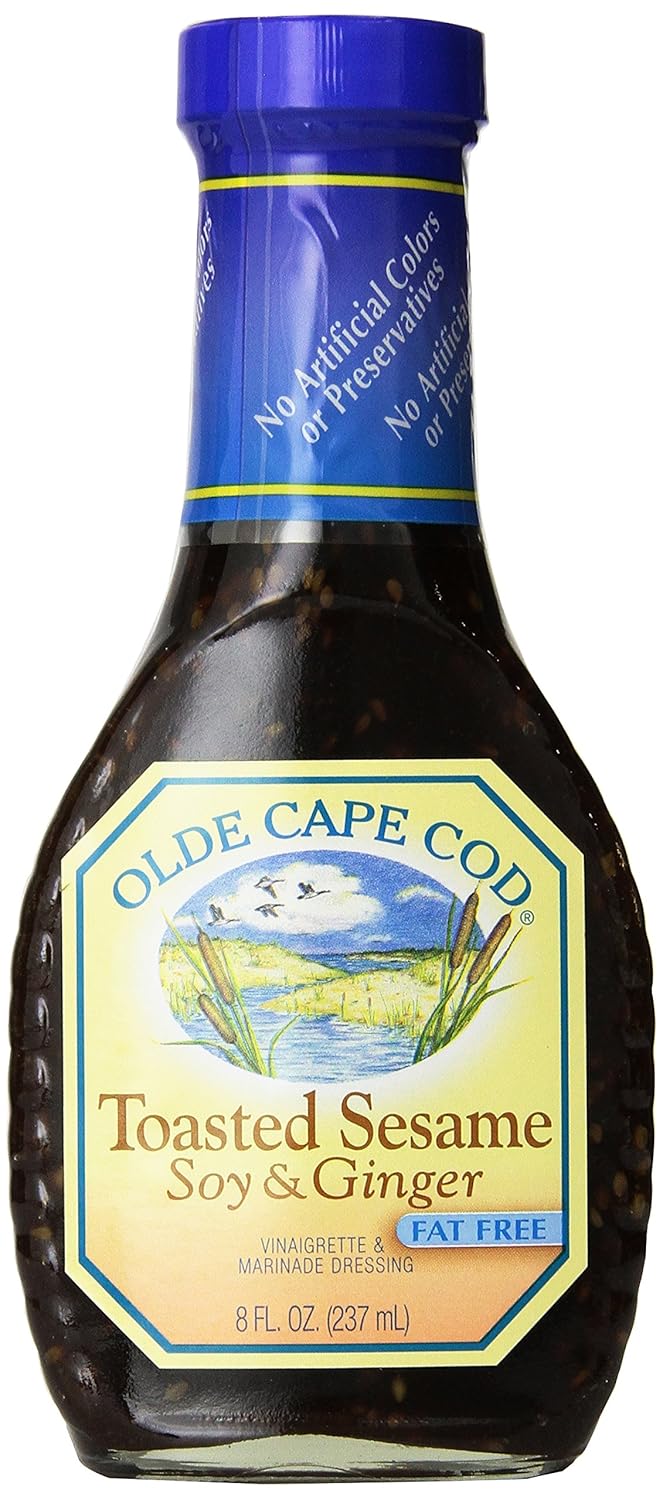 Amazon Com Olde Cape Fat Free Sesame Soy Ginger Dressing 8 Ounce Pack Of 6 Vinaigrette Dressings Grocery Gourmet Food