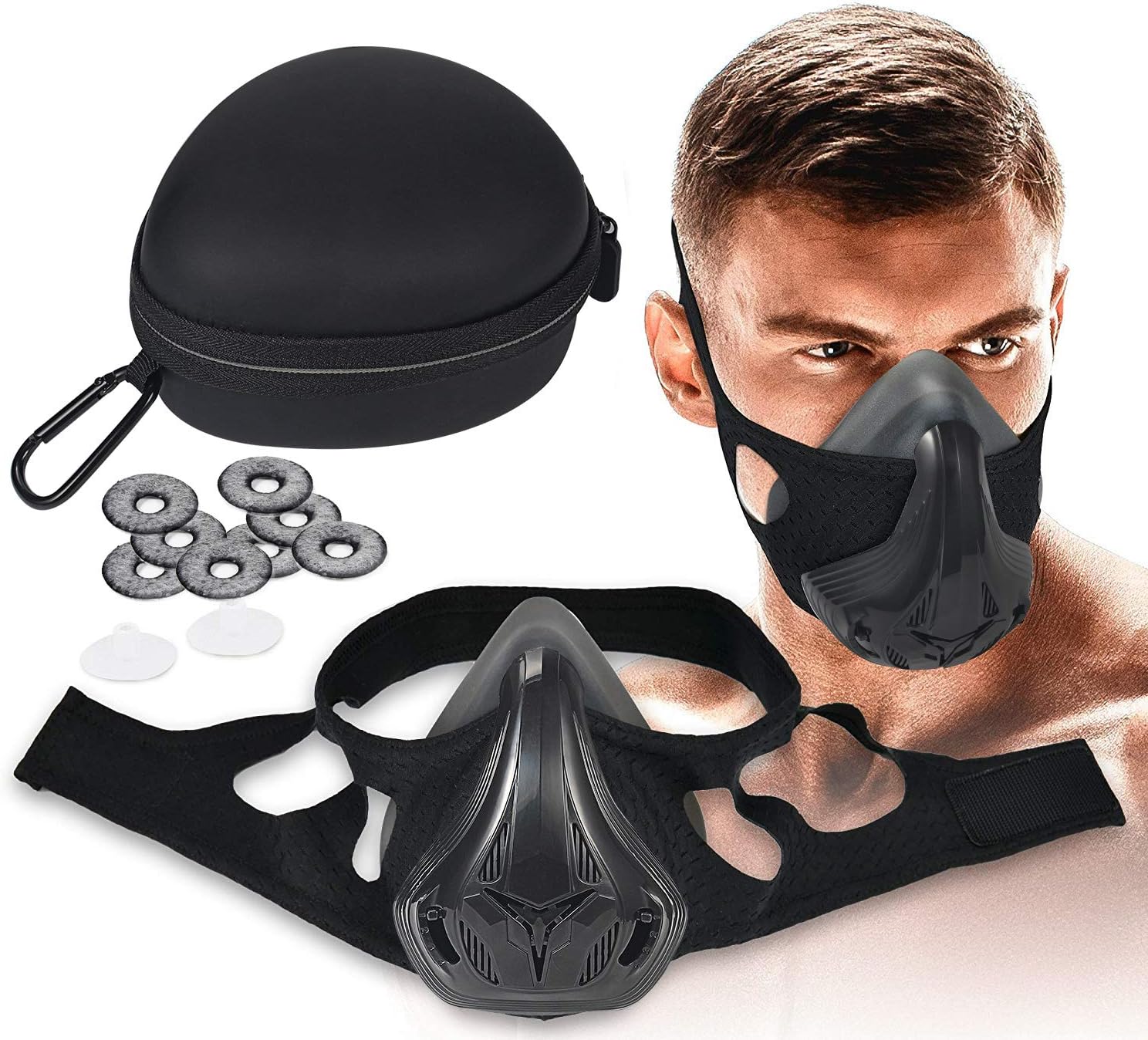 Sports mask 48 Levels Adjustable Oxygen Simulated High Altitude Breathing Resistance Training