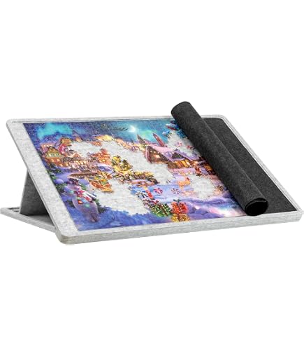 Planche à Puzzle Portable - 6 Compartiments De Tri + Support Inclinable 2 En 1 - Pour Puzzles 1000 Pièces - 8
