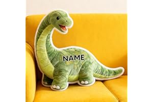 Personalized Dinosaur Shape Pillow, Custom Pillows with Name Stuffed Pillow Decorative Home Couch Living RoomCustomized Funny