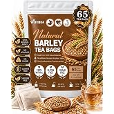 WOTIHA Roasted Barley Tea Bags, Caffeine Free, 65 Bags, Rich Roasted Flavor | Smooth nutty flavor with a naturally roasted aroma