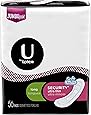 U by Kotex Security Ultra Thin Pads, Long, Unscented, 56 Count