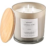 AROMART Scented Candles Jar Candle Linen Aromatherapy Candles for Home Scented 22oz Soy Candles for Home