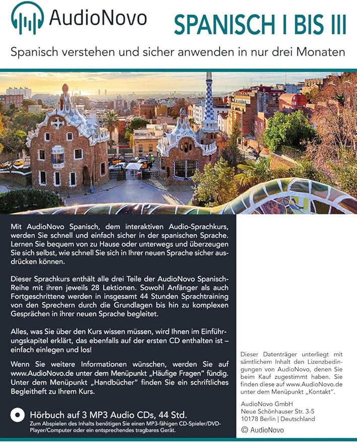 Audionovo Spanisch I Iii Spanisch Lernen Fur Anfanger Und