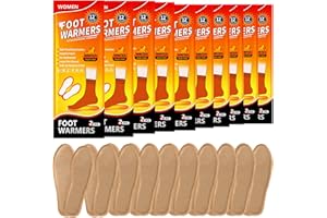 Insole Foot Warmers for Women, Air-Activated Feet Warmers, 12 Hours Long Lasting Disposable Heated Insoles Shoe Warmer for Wi