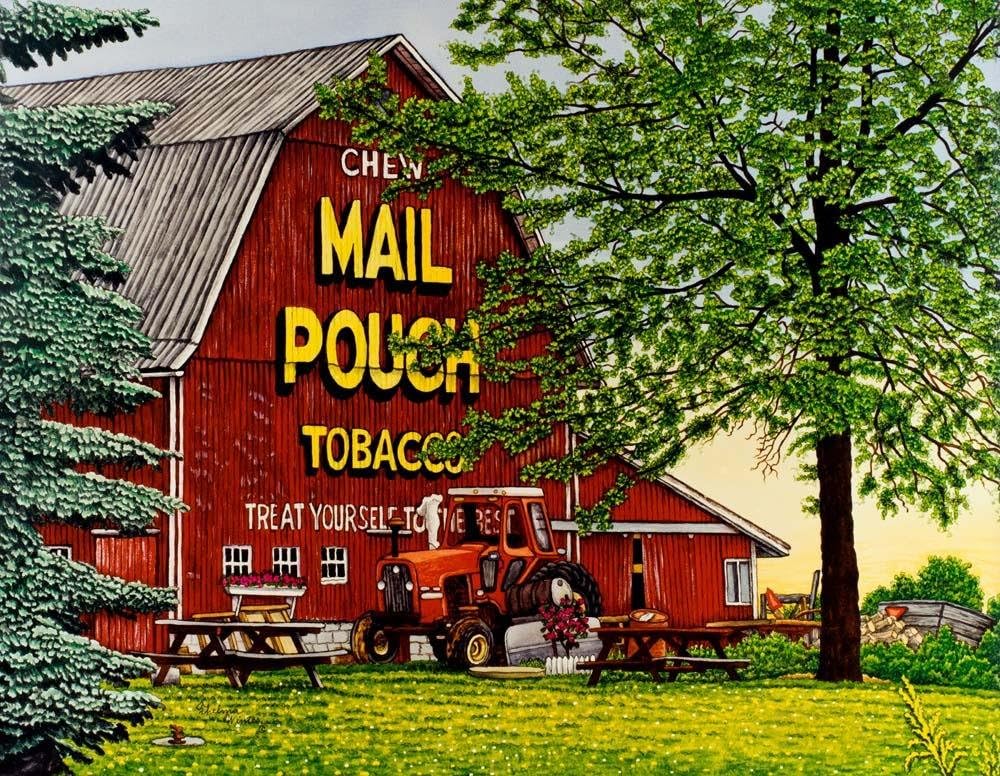 Amazon Com Wallmonkeys Mail Pouch Barn 2 Wall Mural By Thelma