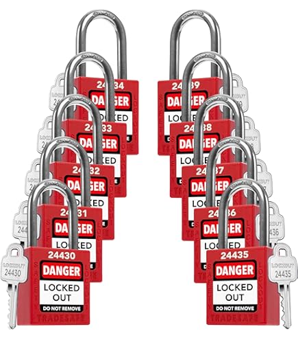 Master Lock 500KABRK Breakaway Shackle Laminated Steel Padlock