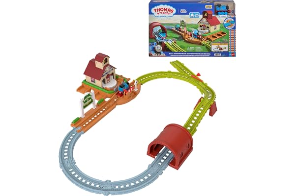 ​Thomas & Friends Bell Station Playset & Push-Along Thomas Toy Train | Includes 1 Engine & Track with Train-Play Details: Bel