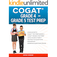 COGAT® GRADE 4 AND 5 TEST PREP: 2 MANUSCRIPTS, COGAT® TEST PREP GRADE 4 , COGAT® GRADE 5 TEST PREP, LEVEL 10 AND 11… book cover COGAT® GRADE 4 AND 5 TEST PREP: 2 MANUSCRIPTS, COGAT® TEST PREP GRADE 4 , COGAT® GRADE 5 TEST PREP, LEVEL 10 AND 11… book cover