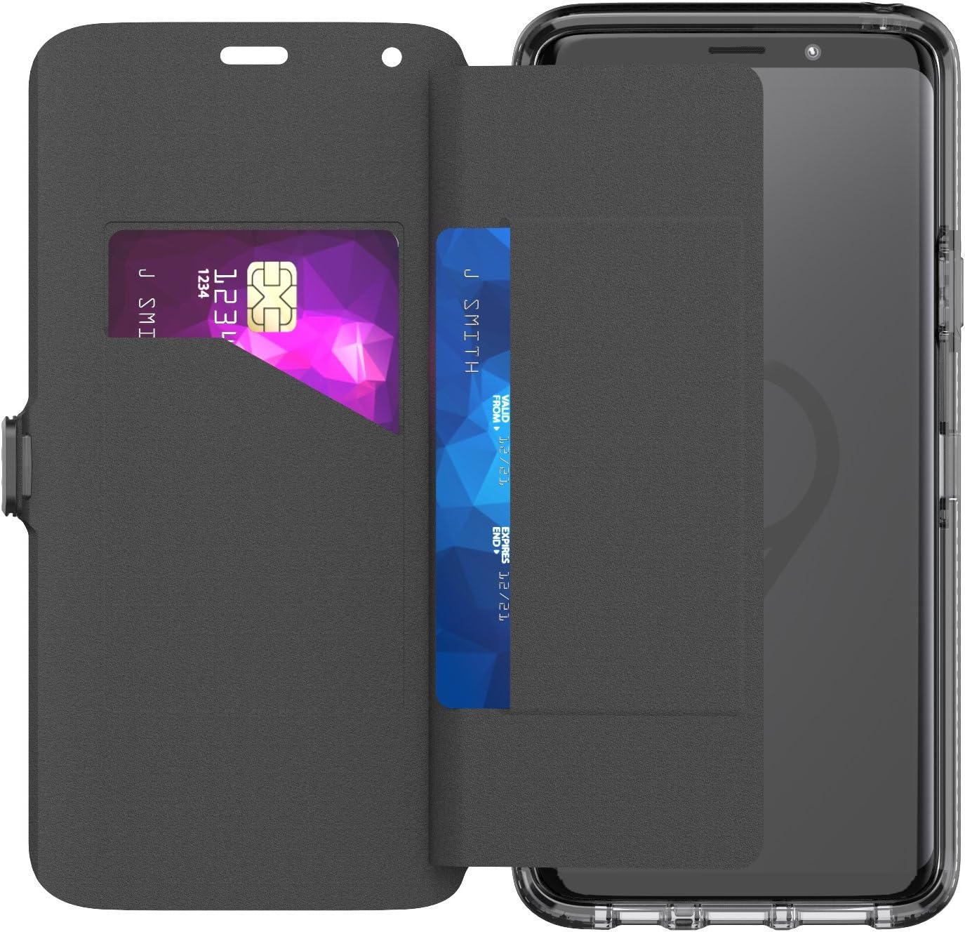 tech21 T21-5842 Evo Wallet Protective Case for Samgsung Galaxy S9+ Black