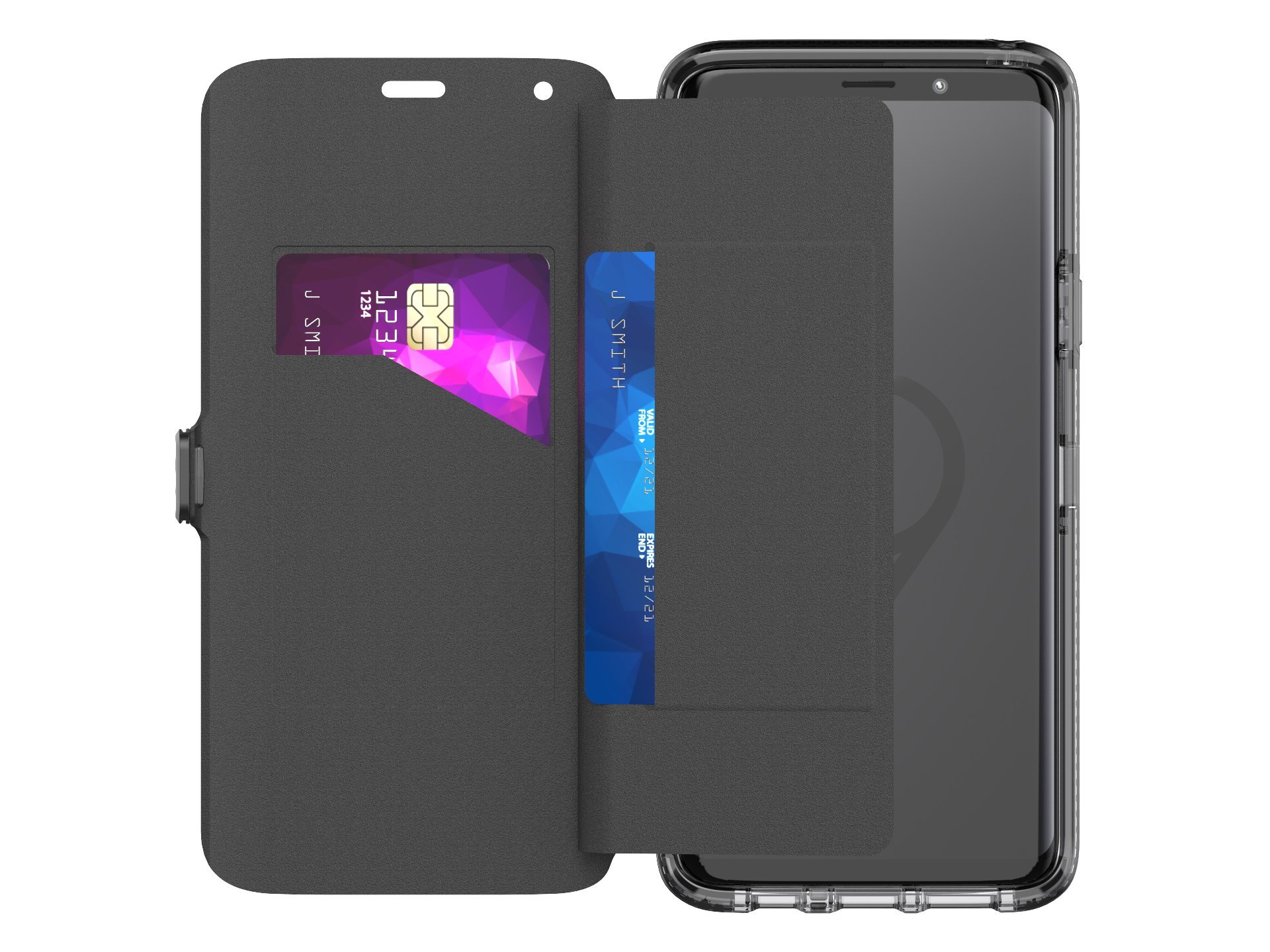 tech21 T21-5842 Evo Wallet Protective Case for Samgsung Galaxy S9+ Black