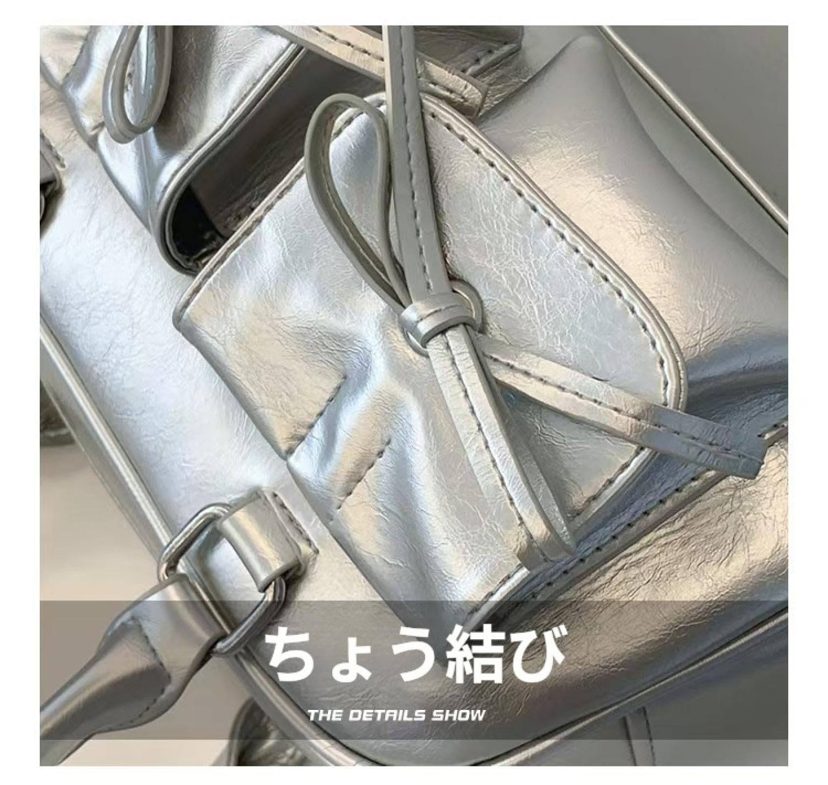 Y2K Women's Handbag, PU Leather, Bowknot, Cute, Shoulder Bag, Handbag, Lightweight, Stylish, Black