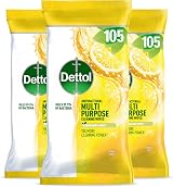 Dettol Antibacterial Cleaning Wipes Citrus Zest Multipack 3 x 105 view 1