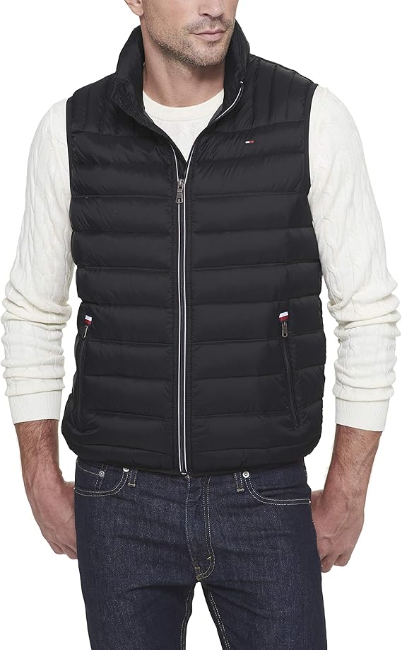 Tommy Hilfiger Men's Big and Tall Lightweight Down Quilted Puffer Vest