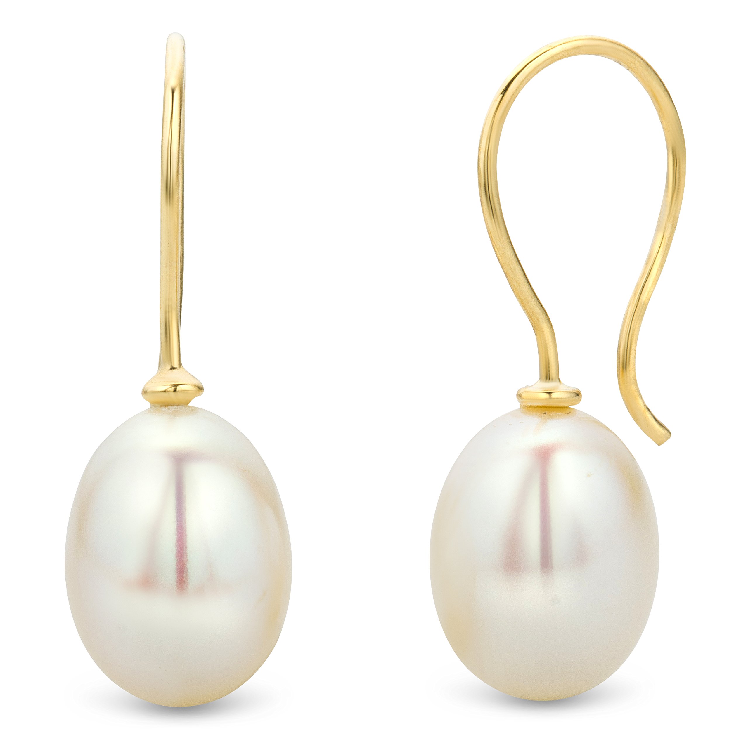 Miore Earrings Women Drop earrings Freshwater Pearls Yellow Gold 14 Kt / 585