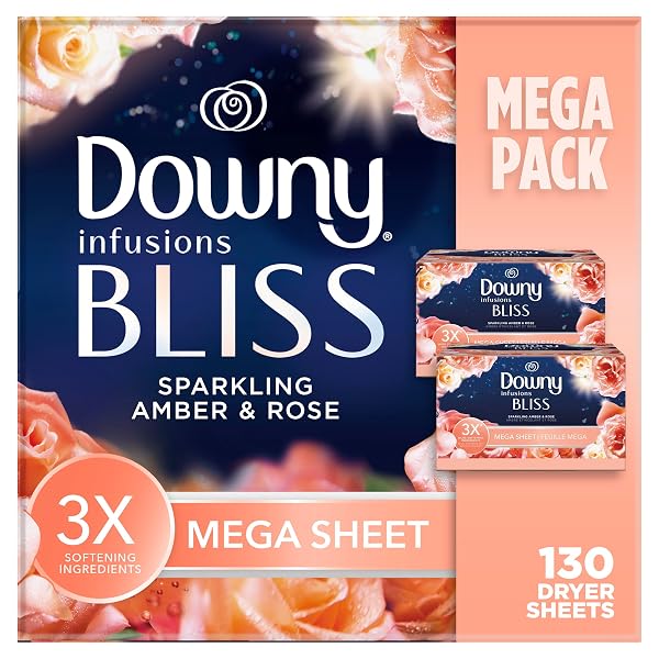 DOWNY INFUSIONS MEGA DRYER SHEETS, LAUNDRY FABRIC SOFTENER,...
